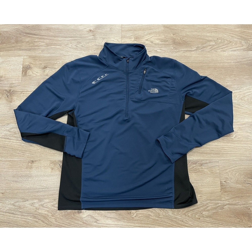 The North Face Jacket Mens L Blue Flight Series Quarter Zip Vapor Wick Large
